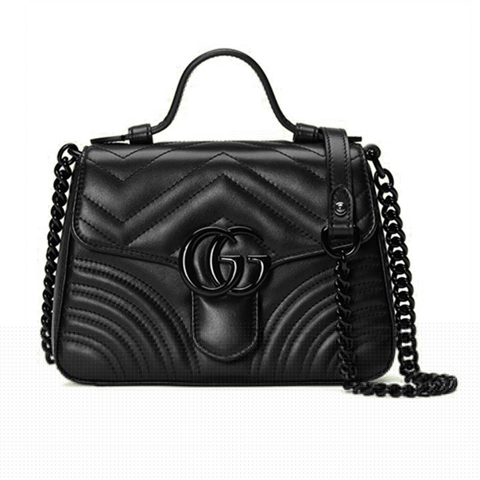 G*u*i gg marmont mini top handle bag 702563 dtdfv 1000 (21*15.5*8cm)